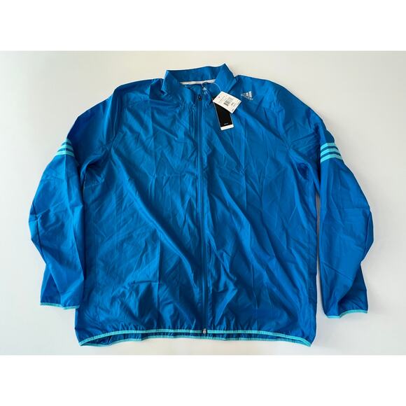 adidas Men's RS Wind Jacket Windbreaker Blue AI8253 Size 2XL $60 NWT - Picture 1 of 10
